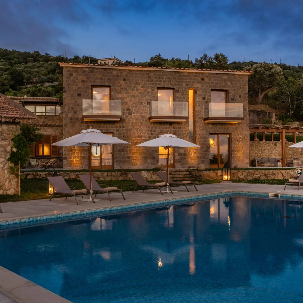 Swimming Pool at Night